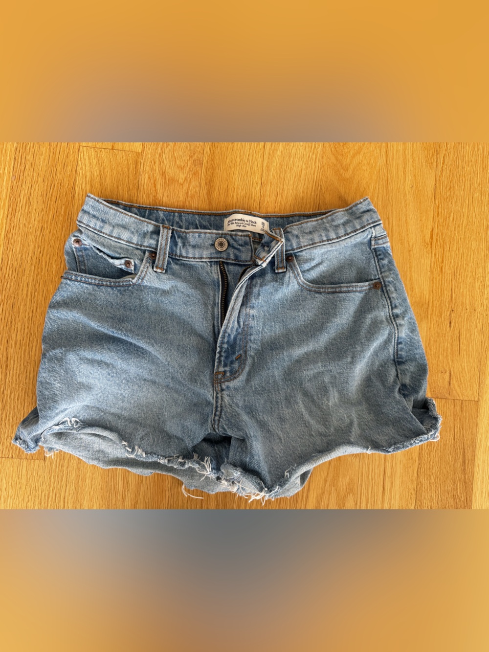 Abercrombie & Fitch Light Blue Denim Cutoff Shorts